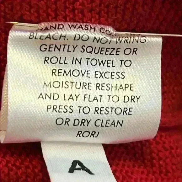 Eileen Fisher Woman Sweater Plus Size 2X-3X* Red Organic Cotton Christmas - Picture 7 of 9